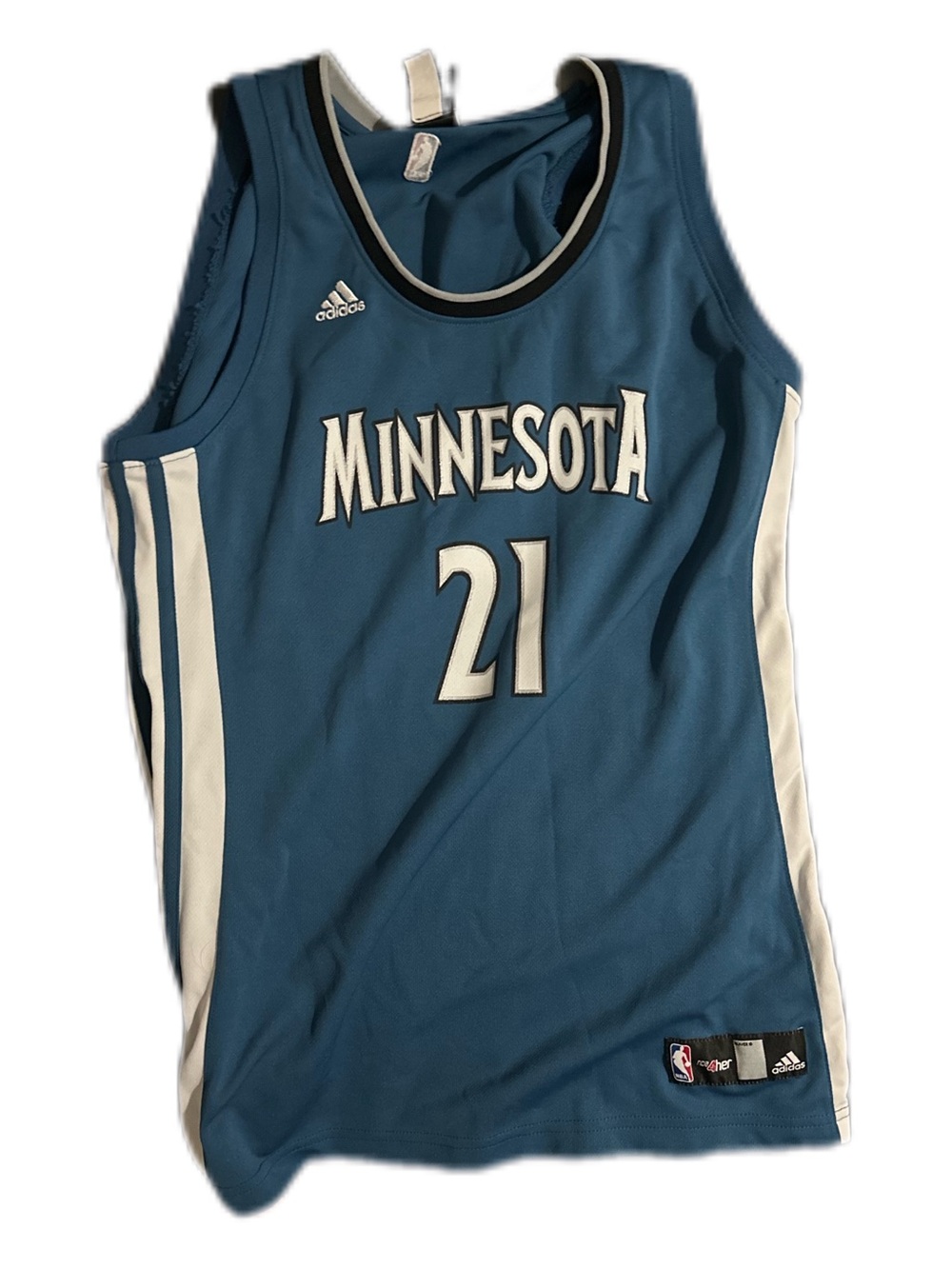 Adidas NBA 4Her Kevin Garnett #21 Minnesota Timberwolves Women's Jersey size L